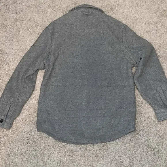 Jachs Gray Wool Black Button Down Jacket Men's Small